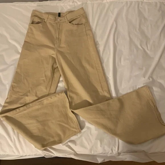 H&M | Pants & Jumpsuits | Hm Wideleg Twill Pants | Poshmark